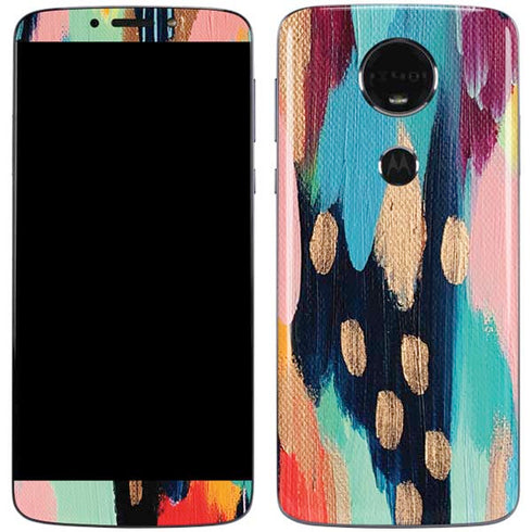 Etta Vee Color Melt Moto E5 Plus Skin